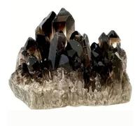 FQHIDMOMX Black Raw Crystals, Large 150-300G Rough Stones Crystal for Tumbling, Cabbing, Fountain, Decoration, Polishing, Wire Wrapping, Wicca,300G