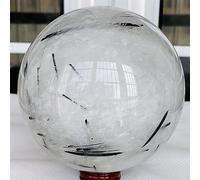 FQHIDMOMX Black Tourmaline Ball Crystal Quartz Sphere Stone Ornaments (Size : 200-300g)