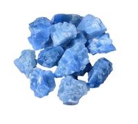 FQHIDMOMX Blue Calcite Crystal Quartz, Gemstone Raw Crystals Rough Stones,Bulk for Polishing,Jewelry Design,Decoration,2~3cm(1000g)