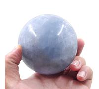 FQHIDMOMX Blue Celestite Sphere Quartz Crystal Ball Ornaments (Size : 400-500g)