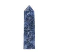 FQHIDMOMX Blue Coral Single Pointed Column Crystal Obelisk Point Wand for