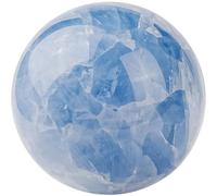 FQHIDMOMX Blue Decorative Balls Sculpture, Celestite Crystal Ball,Home Office Decor Fengshui Sphere, and,6.5~7cm