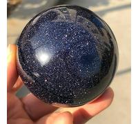 FQHIDMOMX Blue-Sand Stone Quartz Crystal Ball Sphere Ornaments (Size : About 50mm)