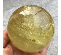FQHIDMOMX Citrine Quartz Sphere Crystal Ball Ornaments
