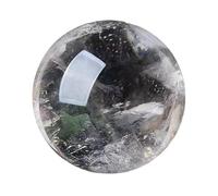 FQHIDMOMX Clear Crystal Ball Real Quartz Sphere with Stand Stones Figurines for Divination Feng Shui and Home Decor,6~7cm