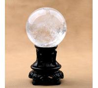 FQHIDMOMX Clear Quartz Crystals, Large Crystal Ball, Feng Shui Gifts, Metaphysical Supplies, Sphere, Desk Decor,4cm