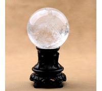 FQHIDMOMX Clear Quartz Crystals, Large Crystal Ball, Feng Shui Gifts, Metaphysical Supplies, Sphere, Desk Decor,5cm