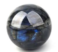 FQHIDMOMX Crystal Ball Crafts - Polished Labradorite Sphere for, Divination, and Home Decor, Stones & Gift,10cm