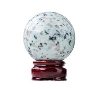 FQHIDMOMX Crystal Ball Tianshan Blue Rough Stone Polished Round Home Office Desktop Decoration Ornaments,45~50mm