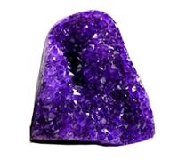 FQHIDMOMX Crystal Cluster Gemstone for Home Decoration Raw Druzy Geode Quartz Stone Figurine for,E,500~600g