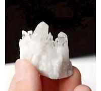 FQHIDMOMX Crystal Cluster White Rock Quartz Geode Druzy for Balance Calming Effects,80~110g