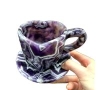 FQHIDMOMX Crystal Hand Craft Cup Dream Amethyst Heart for Gift Home Decoration