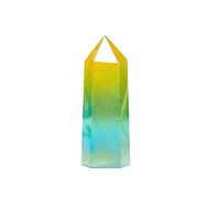 FQHIDMOMX Crystal Hexagonal Column Electroplating Rainbow Color Point Wand Home Decoration Ornaments (Color : C)