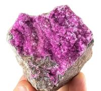 FQHIDMOMX Crystal Rough Stone, Ore-Marked Cobalt Calcite Gem Irregular Rock for Home Decoration,100~150g