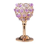 FQHIDMOMX Crystal Rough Stone Votive Candle Holder, Candlestick Centerpieces for Table, rystal Gemstone Sticks,Home Decor Gift,A