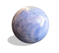 FQHIDMOMX Crystal Sphere Balls Kyanite Ball Lapis Lazuli Ornaments Quartz Gemstone for Home Decorative Divination or Feng Shui and Fortune,2.8"(7cm)