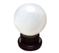 FQHIDMOMX Crystal Sphere Rough White Ball Glass Office Lucky Feng Shui Dedication polishing Gift Ornaments Fortune, ball-5cm