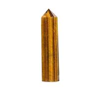 FQHIDMOMX Crystal Tiger Eye Stone Hexagonal Column Single Pointed Polished Home Furnishings,9~10cm