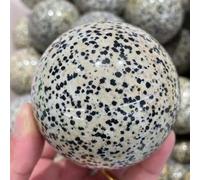FQHIDMOMX Dalmation Jasper Sphere Crystal Globe Ball Stone Carved 1pcs Ornaments (Size : 20-30mm)