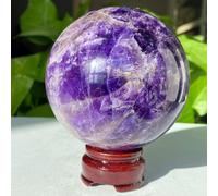 FQHIDMOMX Decorative Ornaments Amethyst Ball Souvenirs Polished Sphere Room Decor Crystal Crafts (Size : 1300-1400g)