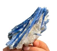 FQHIDMOMX Decorative Ornaments Blue kyanite Crystal Cluster Piece (Size : 260-300g)