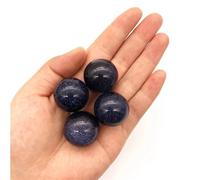 FQHIDMOMX Decorative Ornaments Blue Sand Stone Small Ball Crystal Quartz Sphere Stones Gifts Home Decor (Color : 30mm)