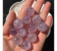 FQHIDMOMX Decorative Ornaments Quartz Light Purple Amethyst Crystal Ball (Size : 5pc)