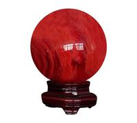 FQHIDMOMX Decorative Ornaments Red Citrine Calcite Quartz Crystal Ball Home Decoration (Size : 4cm)