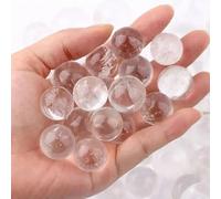 FQHIDMOMX Decorative Ornaments Transparent Quartz Crystal Ball Sphere Garden Home Decoration