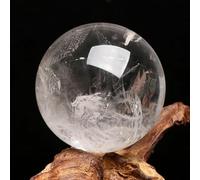 FQHIDMOMX Decorative Ornaments White Transparent Quartz Crystal Ball polishing Collection Home Decoration (Size : 45mm)