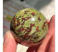 FQHIDMOMX Dragon Blood Stone Crystal Ball Gemstone Great for Home Decoration Ornaments (Size : 24-26mm)