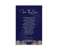 FQHIDMOMX First They Came Martin Niemoller Quote Print - Holocaust Memorial Poem, WWII History Inspirational Wall-Art for Home Library Study(Unframed,16x24inch(40x60cm))