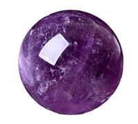 FQHIDMOMX Gem Amethyst Crystal Ball Crystals Sphere with Wooden Stand Home,20mm