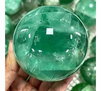 FQHIDMOMX Green Fluorite Crystal Ball Stone Sphere Wicca Witchcraft Spiritual Room Decor Crystals Ornaments (Size : 900-1000g)