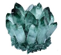 FQHIDMOMX Green Fluorite Crystal Cluster Geode Druzy Crystals Rough Stones for Tumbling, Cabbing, Fountain, Decoration, Polishing, Wrapping,500g