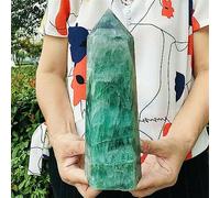 FQHIDMOMX Green Fluorite Plate Obelisk Crystal Column Ornaments (Size : 600g-650g)