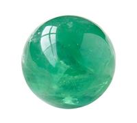 FQHIDMOMX Green Fluorite Quartz Crystal Ball Colorful Gemstone Sphere for Divination Photography Prop Home Decor,35mm