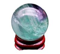 FQHIDMOMX Green Fluorite Quartz Crystal Sphere Ball for Home Decoration,30mm