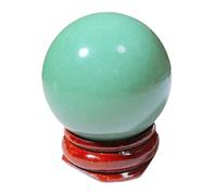 FQHIDMOMX Green Stone Ball Quartz Crystal Round Sphere Home Office Decoration Collection Gem Ornament,30mm
