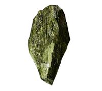FQHIDMOMX Green Tourmaline Raw Crystal Stone Irregular Shaped Peacock Feather Ore for Home Decoration,200~300g