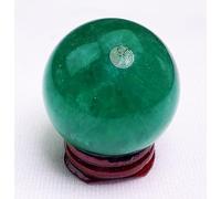 FQHIDMOMX Home Decor Crystal Ball Green Fluorite Sphere with Stand Crystals Collection Specimens Quartz Gemstone,9cm/3.5in