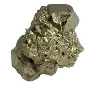 FQHIDMOMX Iron Pyrite Crystal Cluster, Peru Fools Gold (Size : 300-400g)
