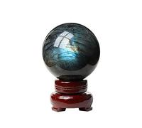 FQHIDMOMX Labradorite Sphere Crystal Ball Crystals Polished for, Divination, Home Decoration, Fengshui,100mm