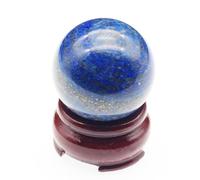 FQHIDMOMX Lapis Lazuli Ball Sphere Rare Crystal Polished Blue Labradorite Feldspar Quartz Stone for, Divination, Home Decoration,1.6"(4cm)
