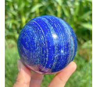 FQHIDMOMX Lapis Lazuli Crystal Sphere 6-7cm (2.3-2.7 Inch) - Stone Ball for, Balancing, Home Office Decor, Birthday Gifts for Women, Decorative Crystals and Stones
