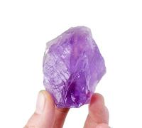 FQHIDMOMX Light Purple Amethyst Crystal, Stone, Rock Rough Gemstone for Lovers Beginners Collectors, Aromatherapy Stones,100~150g