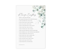 FQHIDMOMX Modern Wall-Art Ecclesiastes 31-8 Canvas Print A Time for Everything Inspirational Decor for Home and Office(Unframed,16x24inch(40x60cm))