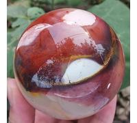 FQHIDMOMX Mookite Stone Ball Quartz Crystal Home Office Degaussing Decorative Gem Ornaments (Size : 900-1000g)