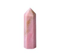 FQHIDMOMX Opal Tower Carved Crystal Single Points Quartzs Hexagonal Wand Stones Home Ornament Columns Ornaments (Size : About 6-7cm)
