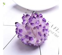 FQHIDMOMX Purpl Phantom Quartz Crystal Cluster 1pcs Ornaments (Size : 300-400g)